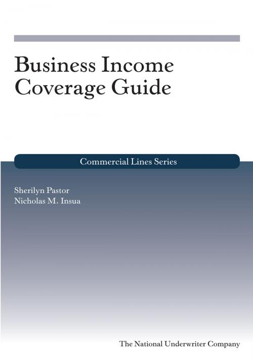 Cover of the book Business Income Coverage Guide by Sherilyn Pastor, Nicholas  M.  Insua, The National Underwriter Company