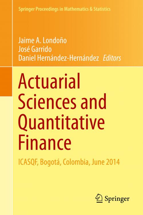 Cover of the book Actuarial Sciences and Quantitative Finance by , Springer International Publishing