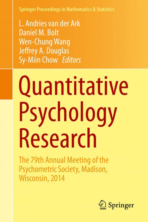 Cover of the book Quantitative Psychology Research by , Springer International Publishing
