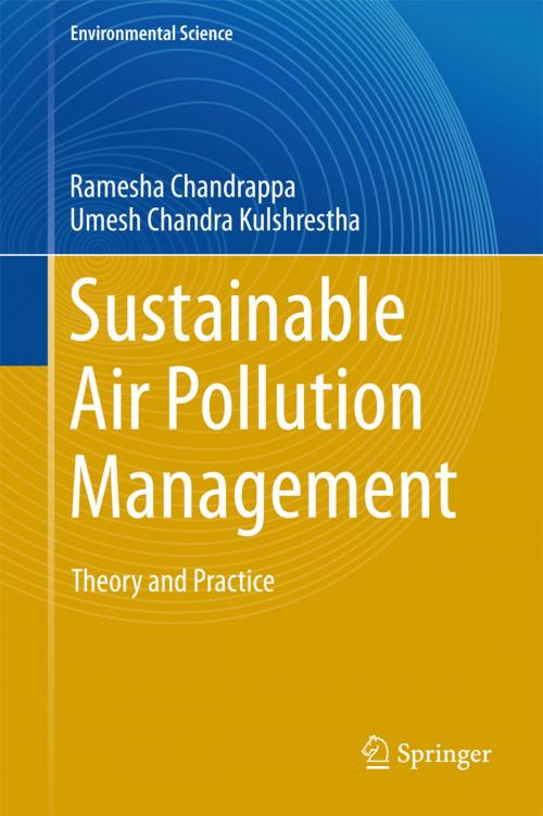 Cover of the book Sustainable Air Pollution Management by Ramesha Chandrappa, Umesh Chandra Kulshrestha, Springer International Publishing