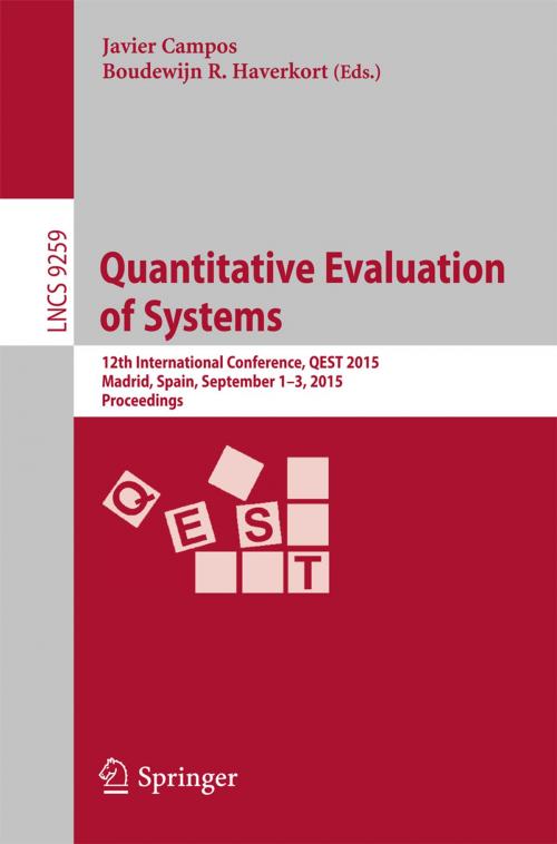 Cover of the book Quantitative Evaluation of Systems by , Springer International Publishing
