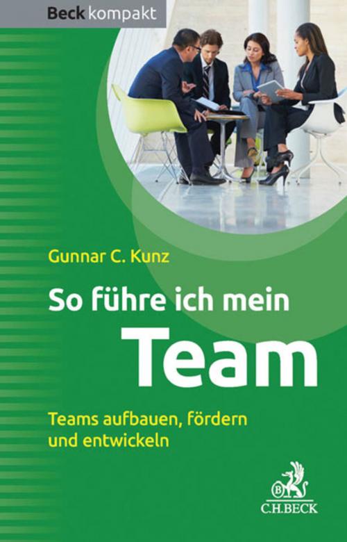 Cover of the book So führe ich mein Team by Gunnar C. Kunz, C.H.Beck
