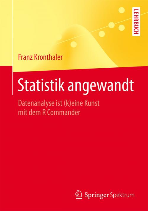 Cover of the book Statistik angewandt by Franz Kronthaler, Springer Berlin Heidelberg
