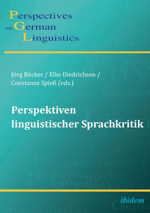 Cover of the book Perspektiven linguistischer Sprachkritik by , Ibidem Press