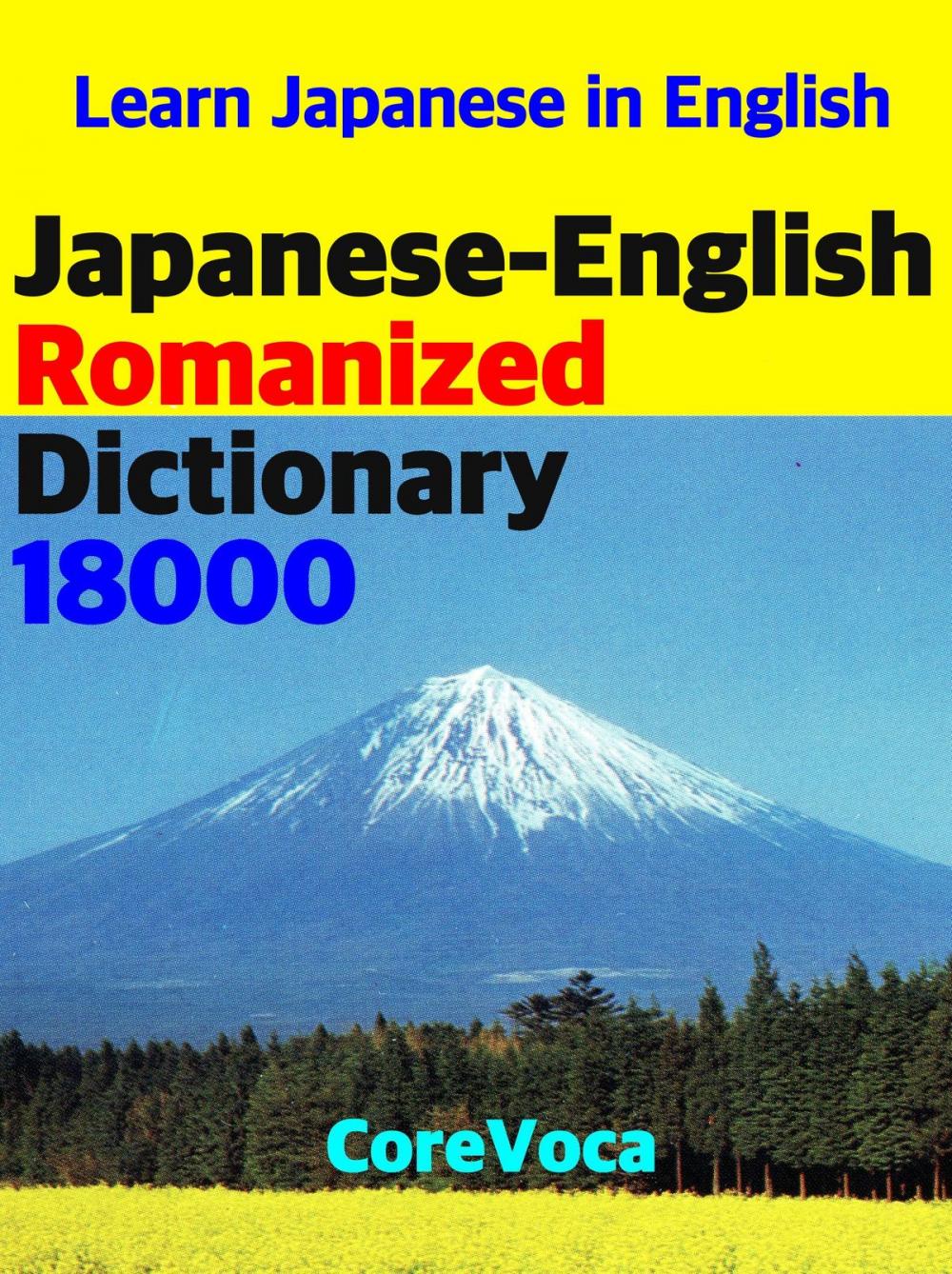 Big bigCover of Japanese-English Romanized Dictionary 18000