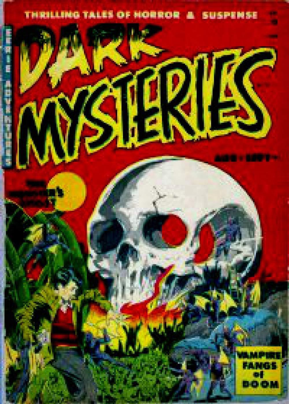 Big bigCover of Dark Mysteries Five issue Jumbo Comic
