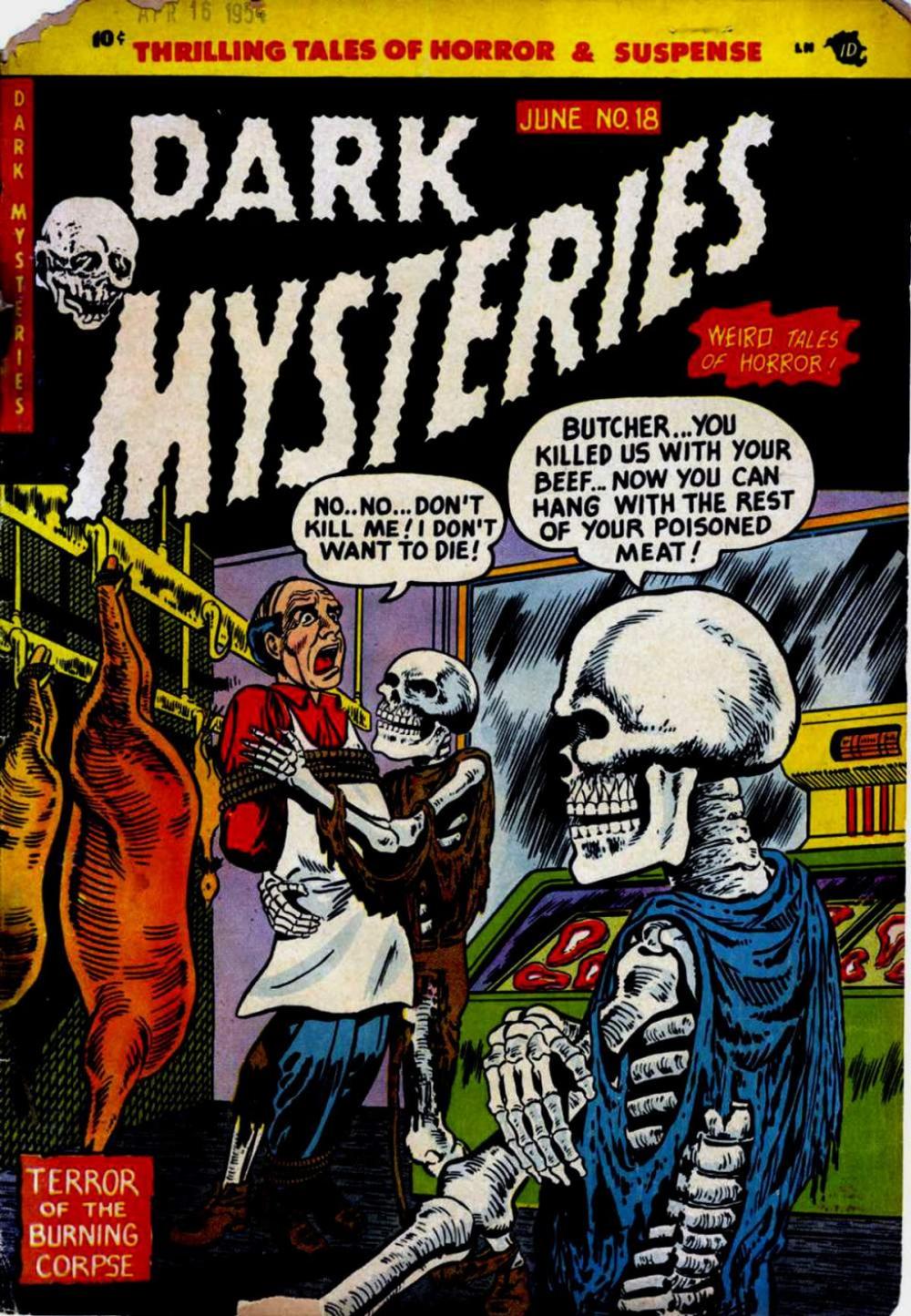 Big bigCover of Dark Mysteries Five issue Jumbo Comic