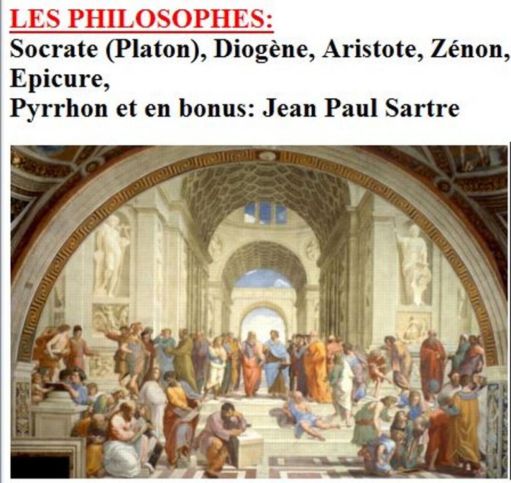 Big bigCover of Socrate (Platon), Diogène, Aristote, Zénon, Epicure, Pyrrhon