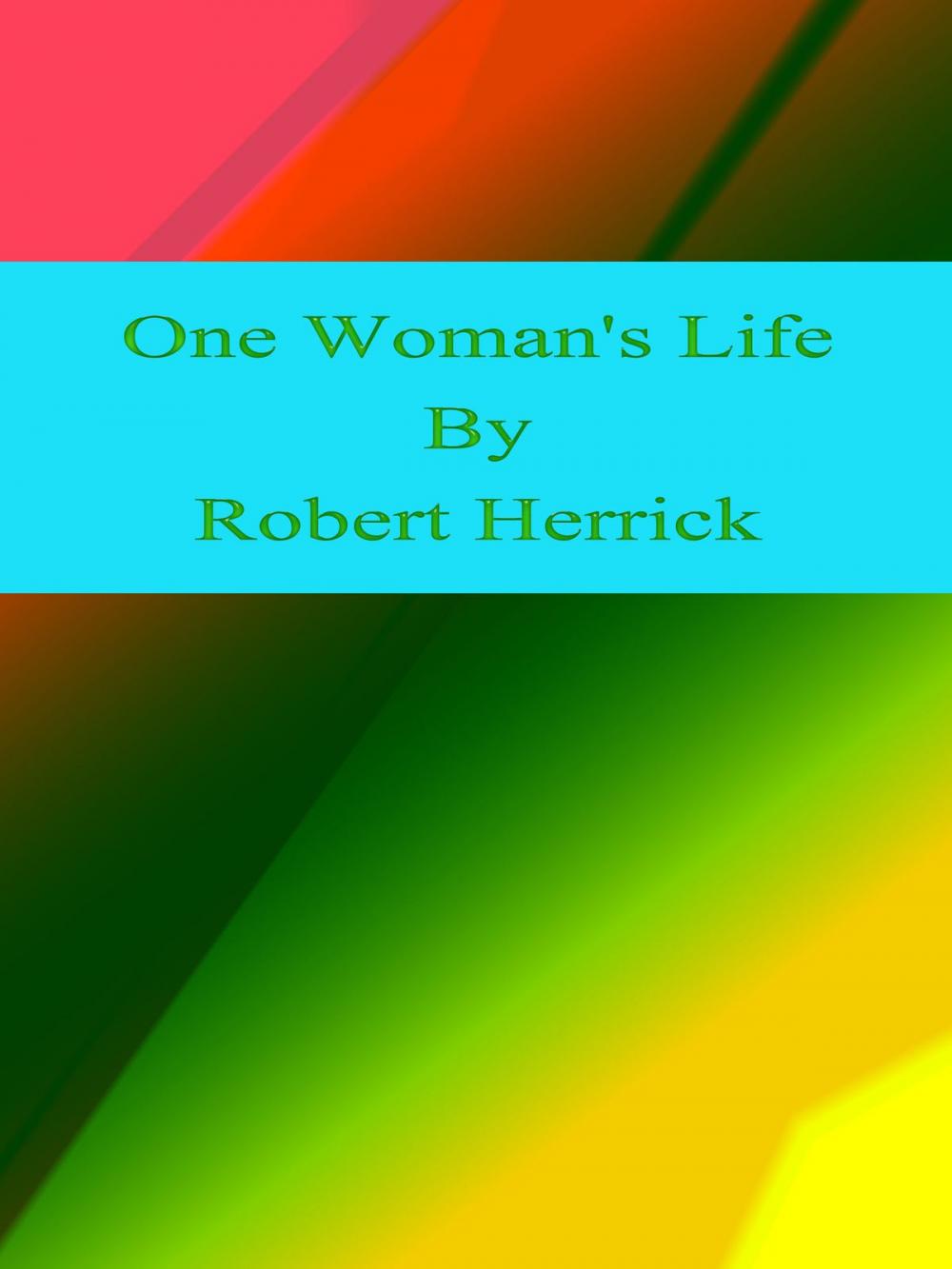 Big bigCover of One Woman's Life