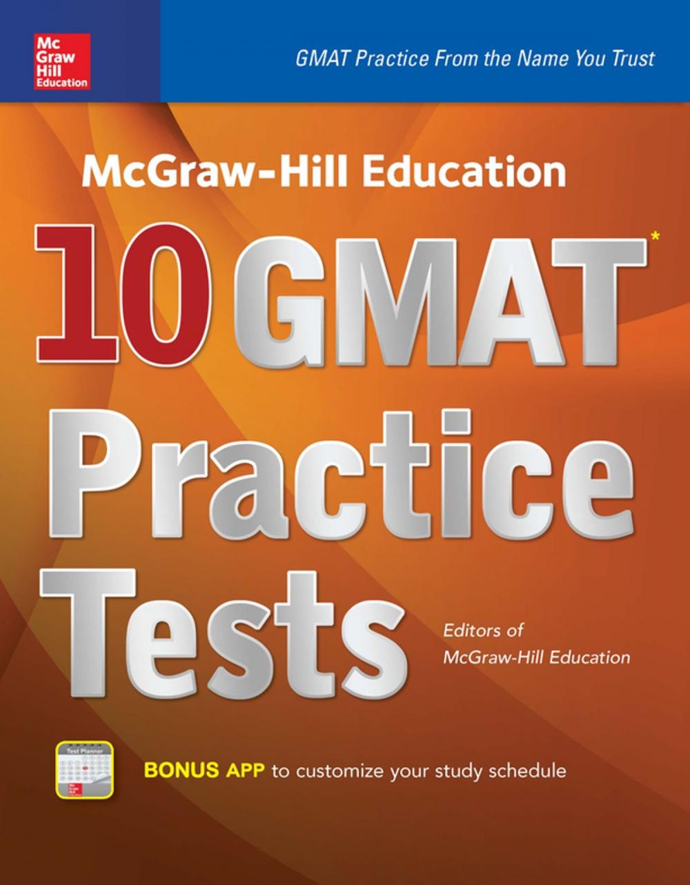 Big bigCover of McGraw-Hill Education 10 GMAT Practice Tests