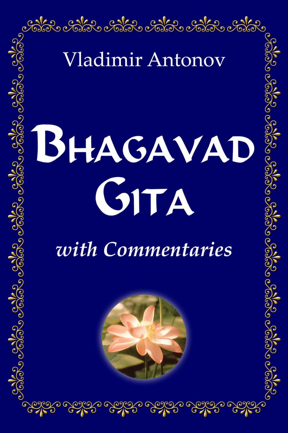 Big bigCover of Bhagavad Gita with Commentaries