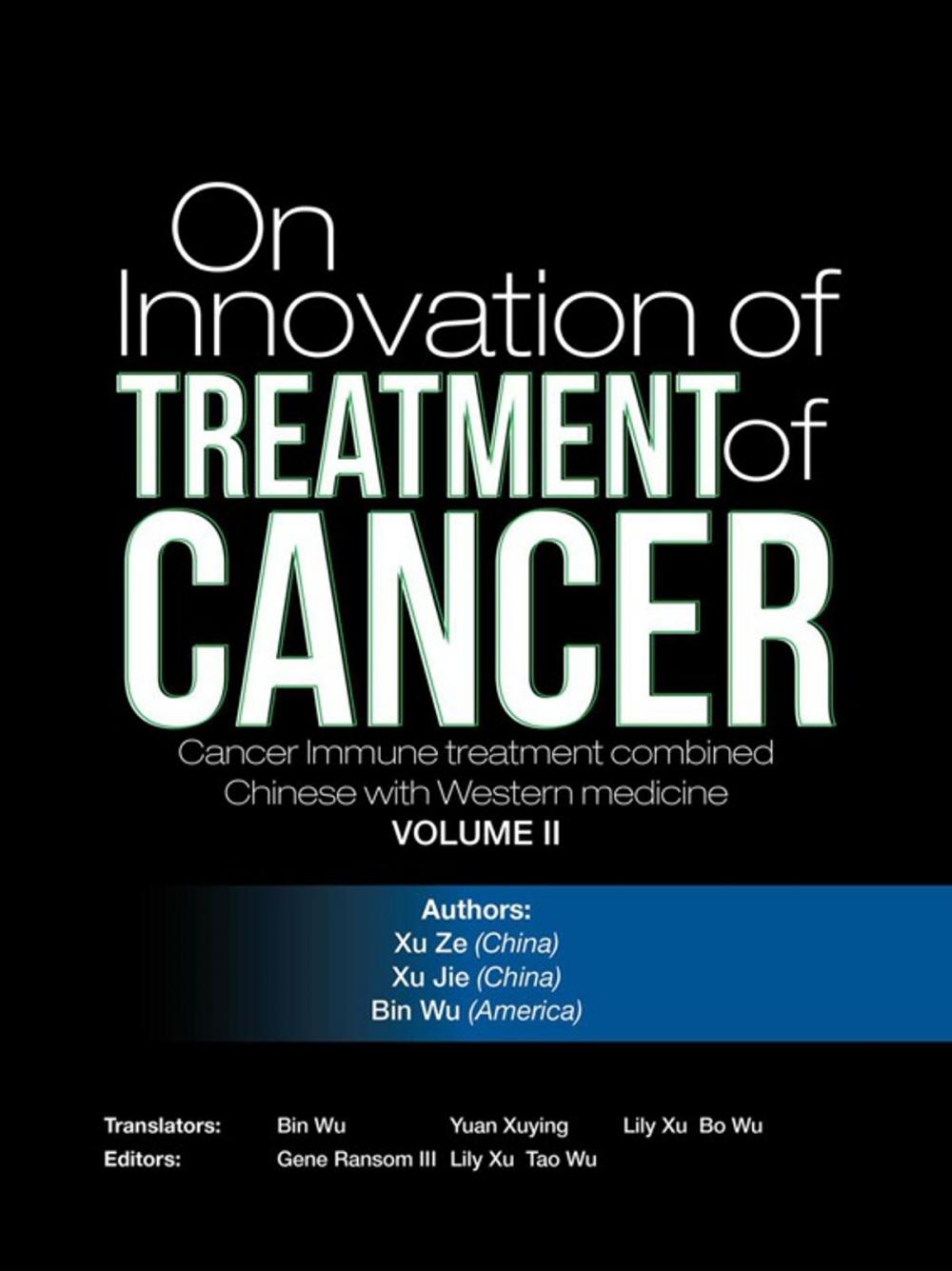 Big bigCover of On Innovation of Treatment of Cancer