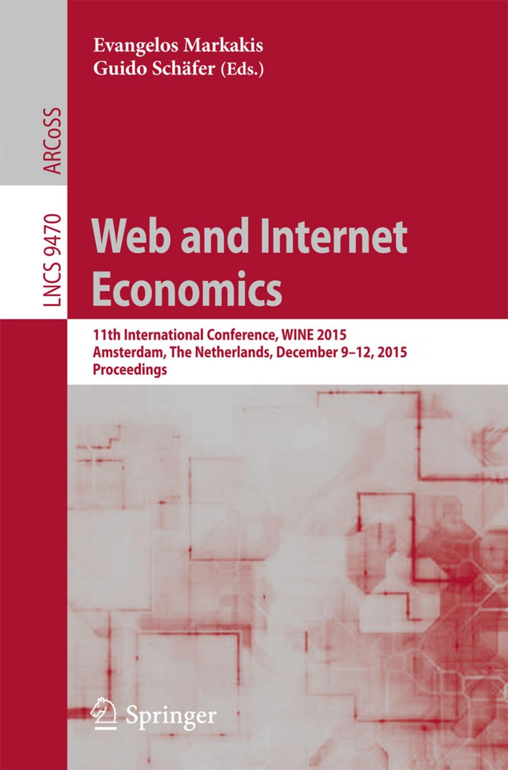Big bigCover of Web and Internet Economics