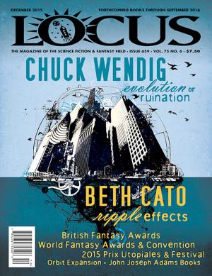 Book cover of Locus Magazine, Issue #659, December 2015