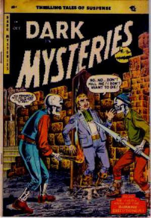 Cover of the book Dark Mysteries Five issue Jumbo Comic by John Stanley