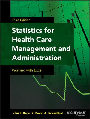 Cover of the book Statistics for Health Care Management and Administration by Edward G. Bellinger, David C. Sigee