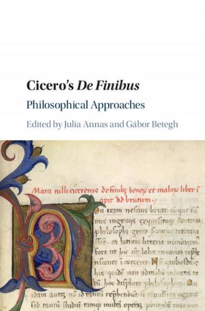 Cover of the book Cicero's De Finibus by Thomas Roe, Matthew Happold, James Dingemans QC