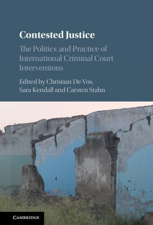 Cover of the book Contested Justice by Michael Dobson
