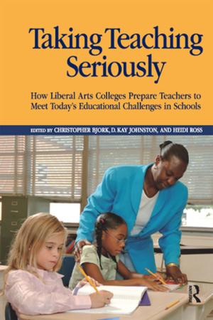 Cover of the book Taking Teaching Seriously by David Matthews