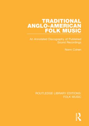 Cover of the book Traditional Anglo-American Folk Music by Michael E. Metz, Barry W. McCarthy