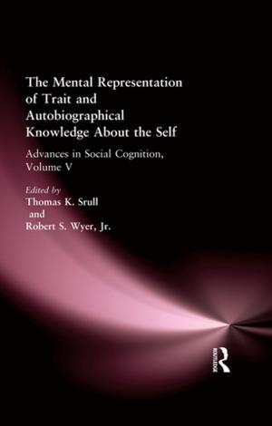 bigCover of the book The Mental Representation of Trait and Autobiographical Knowledge About the Self by 