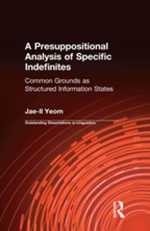 Cover of the book A Presuppositional Analysis of Specific Indefinites by Peter Morrall