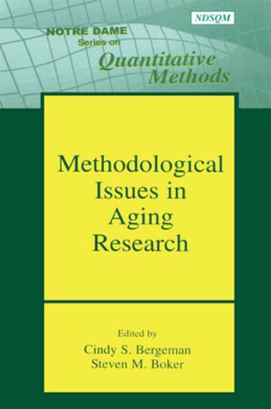 Cover of the book Methodological Issues in Aging Research by Christian Castellanet, Carl F. Jordan