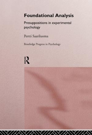 Cover of the book Foundational Analysis by Stuart Oskamp, P. Wesley Schultz