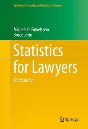 Cover of the book Statistics for Lawyers by Giovanni Moro