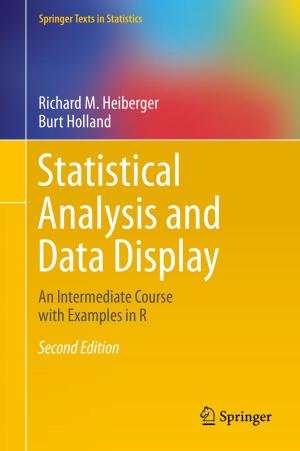 Cover of the book Statistical Analysis and Data Display by A.K. David, T.A.Jr. Johnson, D.M. Phillips, J.E. Scherger