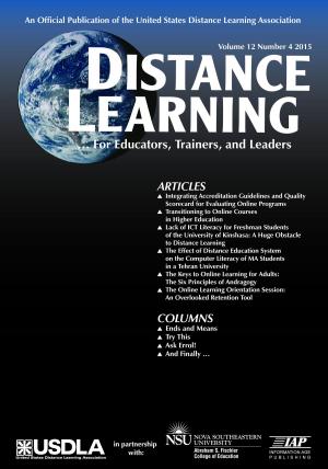 Cover of the book Distance Learning by J. M. Anderson, Ph.D.