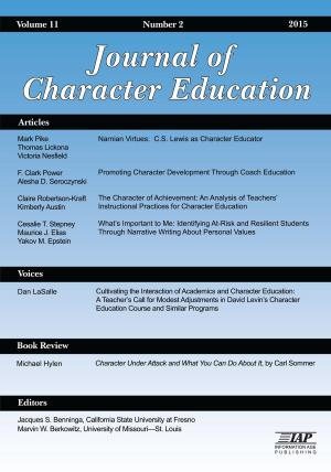 Cover of the book Journal of Character Education Issue by Eli Fishman
