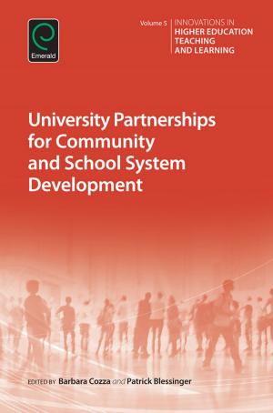 Cover of the book University Partnerships for Community and School System Development by Amanda Watkins, Cor J. W. Meijer