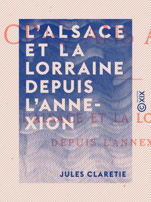 Cover of the book L'Alsace et la Lorraine depuis l'annexion by Louis Lazare