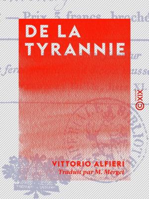 Cover of the book De la tyrannie by Victor Bérard