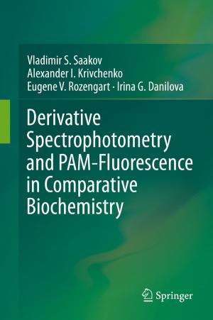 Cover of the book Derivative Spectrophotometry and PAM-Fluorescence in Comparative Biochemistry by Luis T. Aguilar, Igor Boiko, Leonid Fridman, Rafael Iriarte