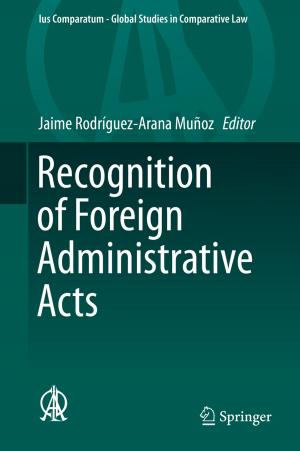 Cover of the book Recognition of Foreign Administrative Acts by Roberto Cammi