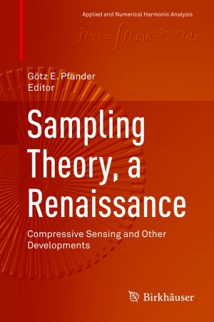Cover of the book Sampling Theory, a Renaissance by Gian Paolo Cimellaro, Sebastiano Marasco