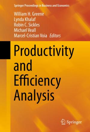 Cover of the book Productivity and Efficiency Analysis by David Zhang, Guangming Lu, Lei Zhang
