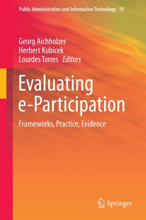 Cover of the book Evaluating e-Participation by Steven L. Arxer, Maria del Puy Ciriza, Marco Shappeck