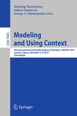 Cover of the book Modeling and Using Context by Jeremy Richardson