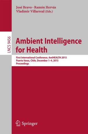 Cover of the book Ambient Intelligence for Health by Katarzyna Grabska, Marina de Regt, Nicoletta Del Franco