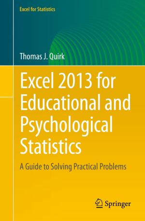 Cover of the book Excel 2013 for Educational and Psychological Statistics by Dominique Gossot