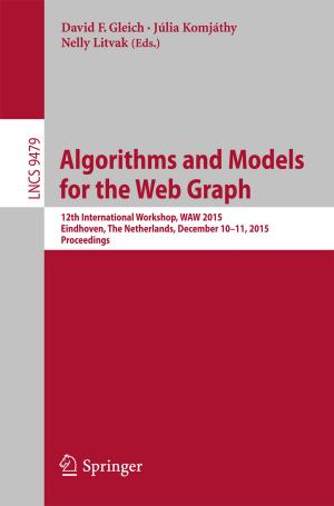 Cover of the book Algorithms and Models for the Web Graph by Michael Durant Thomas
