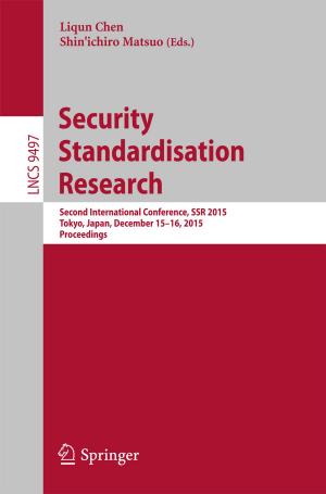 Cover of the book Security Standardisation Research by Anneke van Mosseveld