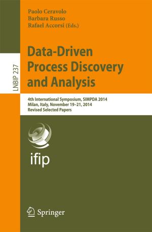 bigCover of the book Data-Driven Process Discovery and Analysis by 