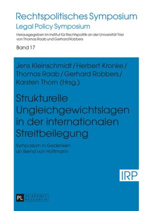 Cover of the book Strukturelle Ungleichgewichtslagen in der internationalen Streitbeilegung by Mable Chan