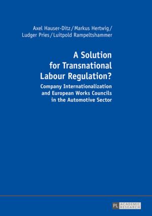 Cover of the book A Solution for Transnational Labour Regulation? by Sarah Jonckheere