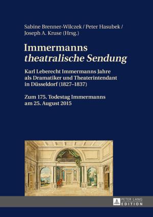 Cover of the book Immermanns «theatralische Sendung» by Pierre Plottek