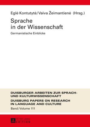 Cover of the book Sprache in der Wissenschaft by Peter Gonsalves